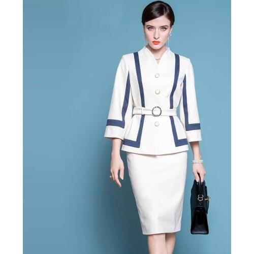 High End PresidentS Professional Dress, LadyS Temperament, New Splicing Style In Autumn And Winter Of 2021
