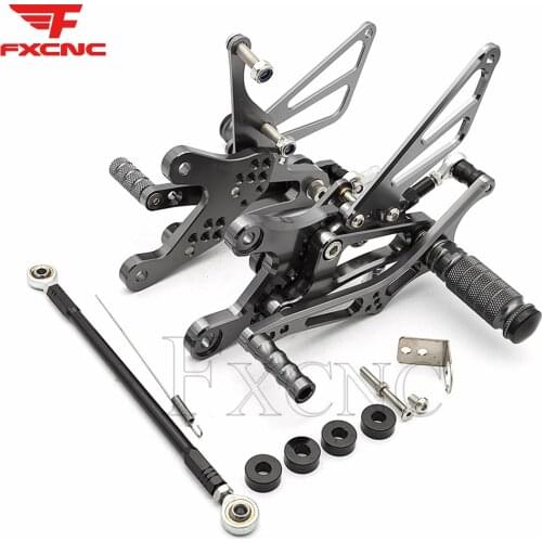 For YAMAHA YZF R6 1999-2002 Motorcycle Rearset Footrest Footpeg Adjustable Aluminum Motorcycle Rear Set Footrest Foot Pegs