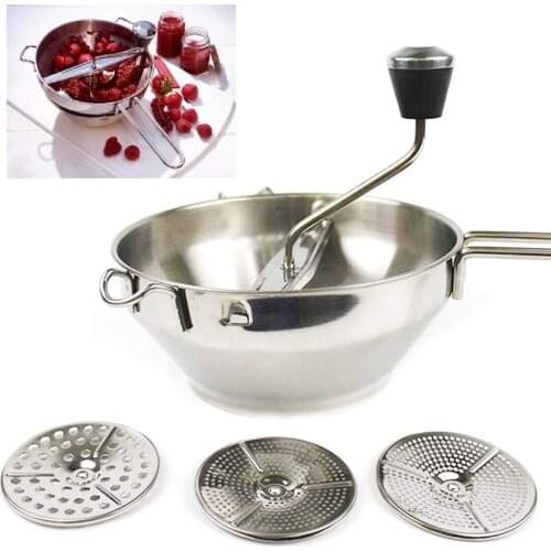 Manual Stainless Steel Rotary Food Mill Great For Making Puree Or Soups Of Vegetables Tomatoes Kitchen Tools