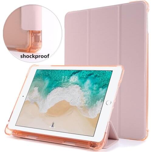 Slim Lightweight Soft TPU Case for iPad Air 2019 / Pro 10 5 Case Funda for iPad Air 3 2019 Case with Pencil Holder Stand Cover