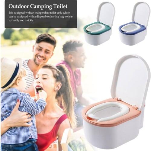 Toilet Outdoor Camping Portable Bathroom Toilet Chair Stable Comfortable Close-stool Stink-pot High Strength Toilet