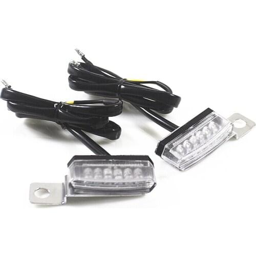 Universal Motorcycle Mini LED Front Rear Turn Signals Indicator Blinkers Lights For Honda Kawasaki Yamaha Suzuki BMW Scooter