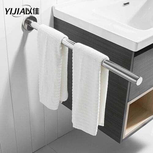 Towel rack single pole bathroom pendant towel rail rack stainless steel bath towel shelf wall hanging