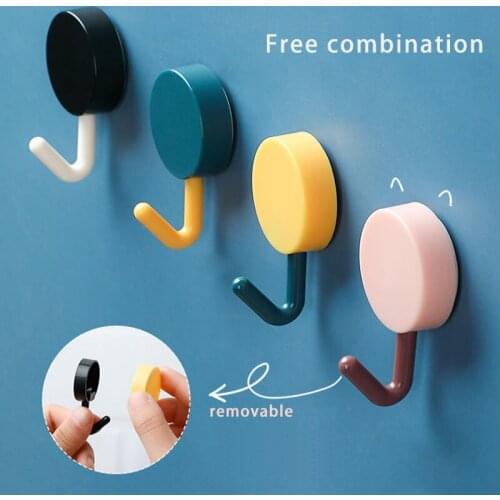 10Pcs Set 5x2.8cm Strong Self Adhesive Door Wall Hangers Hooks Suction Heavy Load Rack Cup Sucker for Kitchen Bathroom