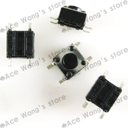 100pcs/lot SMD Tactile Push Button Switch 6X6X4.3mm Micro Switch Free Shipping