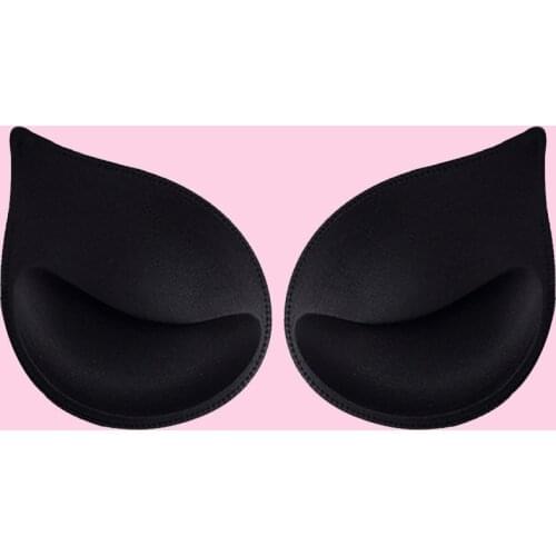 3/2/1Pair Push Up Bra Pads Brest Enhancer Swimsuit Bikini Chest Cup Removeable Padding Intimates Accessories Black White Skin