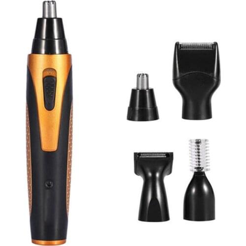 4 In 1 Rechargeable Waterproof Electric Trimmer Eyebrow Mustache Nose Hair for Men Women Personal Car For House Home Office Shop