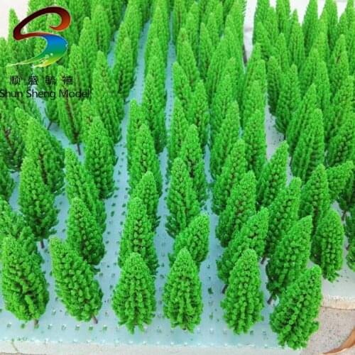 6cm model trees with green foliage for model train landscape architectural model flat architecture