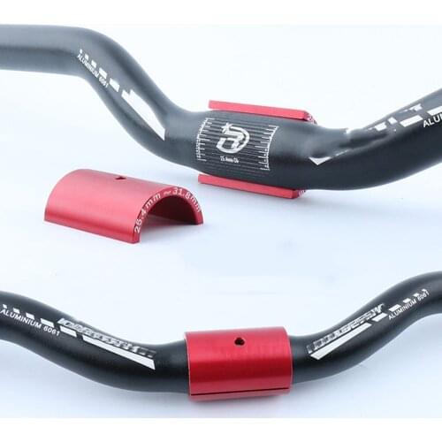 1 Pair 25.4-31.8mm Aluminum Alloy Bicycle Handlebar Adapter for MTB Folding Bike Converter Handlebar Shim