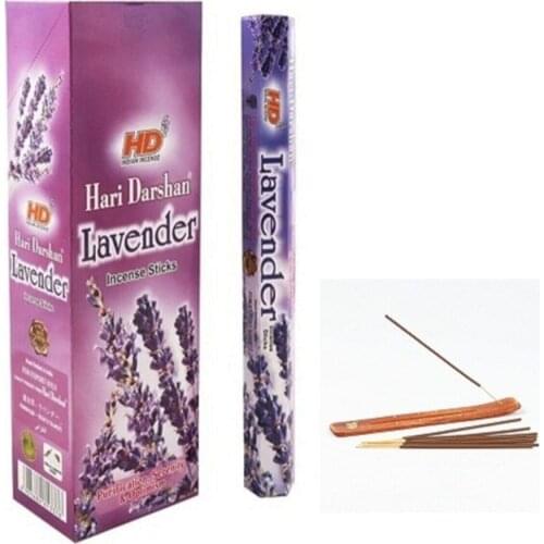 Lavander & lavender Flower Fragrance 20 Pcs Stick Incense 1 Pcs Kayak Incense Burners gift
