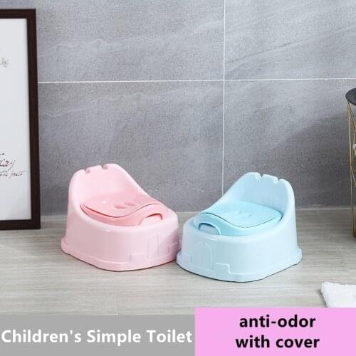 Childrens toilet training boy and female treasure household toilet plastic childrens urinal with lid anti-odor portable urinal