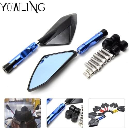 FOR YAMAHA FZ09 MT-09 tmax Suzuki honda ducati bmw KAWASAKI ER-6N Z900 Motorcycle rearview mirrors Rear Side Mirrors