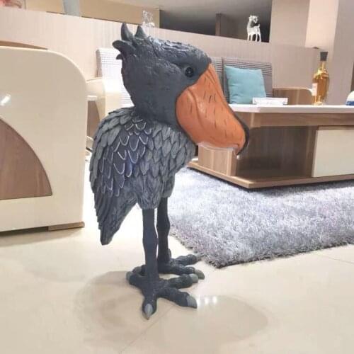Home Decor Garden Resin Crane Sculpture Simple Style Statue Ornament Cartoon Animal Creative Landing Decoration Housewarming