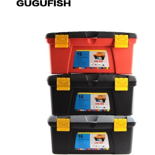 GUGUFISH super High capacity Fishing tool box 400*240*196mm Double Sided High Strength Visible easy to carry weight storing tool