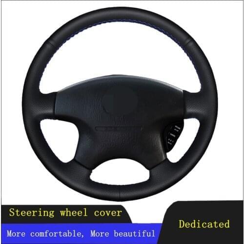 DIY Car Accessories Steering Wheel Cover Black Artificial Leather For Honda Accord 6 1998- 2002 Odyssey 1998-2001 Acura CL 1999