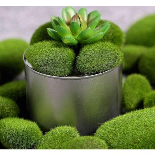 12 Pieces Assorted Sized Artificial Moss Rocks Decorative Faux Stones For Floral Arrangements, Fairy Gardens, Terrariums