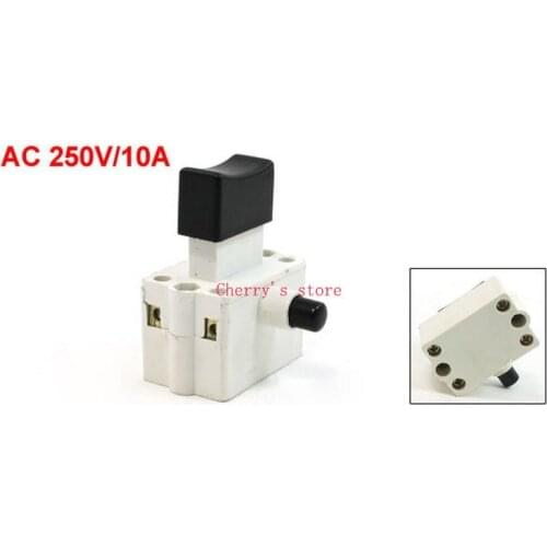 Lock Button DPST Trigger Switch AC 250V/10A for Power Tool 10pcs