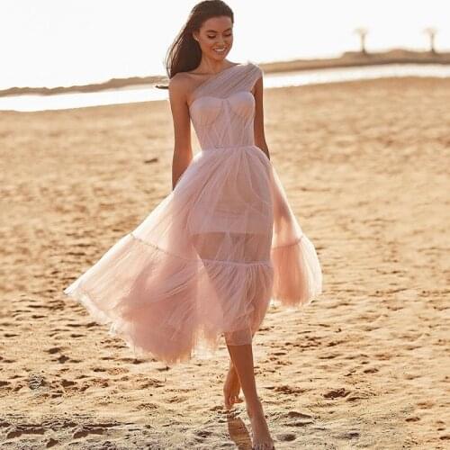 KS Mi Unshakenes Womens One Shoulder Evening Dresses