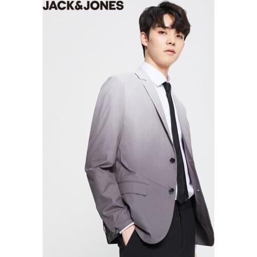 JackJones Mens Slim Fit Waterproof Gradient Suit Jacket|220208502