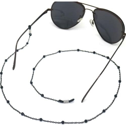 Fashionable Reading Glasses Chain Metal Chic Sunglasses Line Beaded Handmade Anti-Drop Glasses Holder Glasse Accessories