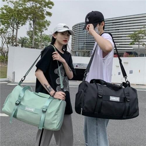 2021 New Nylon Foldable Travel Bag Unisex Large Capacity Shoulder Bags Waterproof Handbags