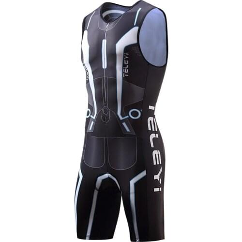 New One Piece Cycling Racing Suit Mens Bike Jersey Padded Shorts Black S-5XL