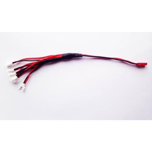 1 to 6 JST Plug to 51005 Plug Balance Charge Cable for RC Multirotor Quadcopter Airplane Car JST Female Switching Connector