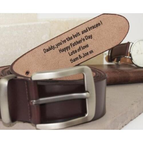 Personalized any text man Leather Belt groom anniversary Gifts for husband valentines fathers day Mens boyfriend leather belts