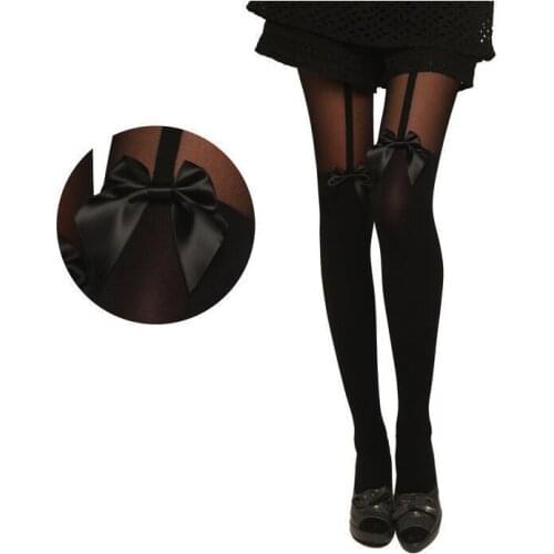 SEXY Women Lady Girls Black NET Fishnet Pattern bowknot Stockings Pantyhose Tights Styles 1pcs dww28
