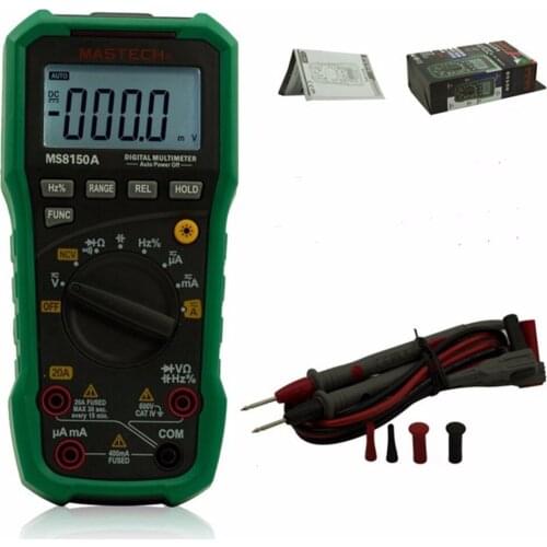 MS8150A Professional Digital Multimeter For Electrician Multimetro Autorange AC/DC V/A Res Cap Duty Meter