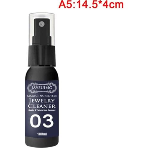 50ML/30ML Jewelry Cleaner Cleaning Solution Tarnish Remover Stain-free Diamonds Gold Jewelry Clean Liquid