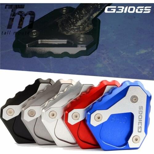 Motorcycle Kickstand Extension Plate Foot Side Stand Enlarge Pad Logo For BMW G310GS G310 GS 310 2017 2018 2019 2020 2017-2020