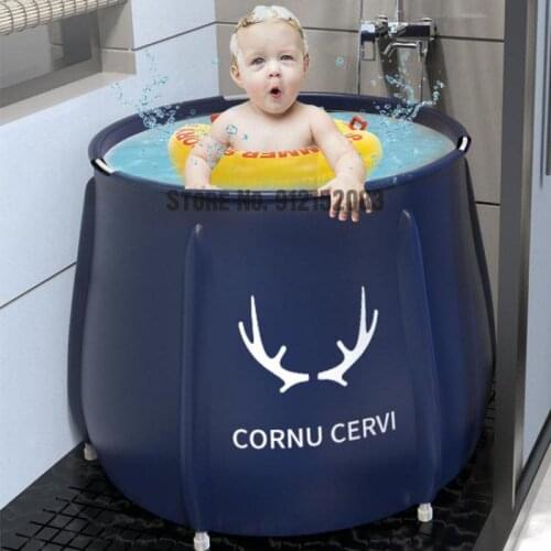 Bath Bucket Adult Folding Bath Bucket Childrens Water Saving Thermal Insulation Bathtub Artifact Household Full Body Bath Tub