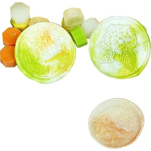 Vintage mixed colors octagon tablet sealing wax beads 100 pcs for wedding seal