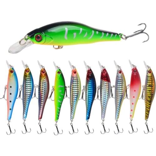 1pcs Hot Model Minnow Fishing Lure 9.5cm 11.5g Crankbait Wobblers Swimbait Trolling Artificial Hard Plastic Bait For Bass Carp