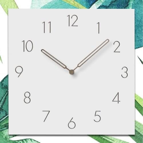 1 Pcs 12 Inch Quartz Wall Clocks Home Decor Modern Pierced Silent Simple Living Room Bedroom Hanging Wall Clock White