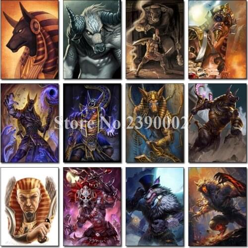 Diamond Embroidery Mummy And Pharaoh 5D Diamond Cross Stitch Full Posters Sets Unfinished Decorative Diy Diamond Painting Buddha