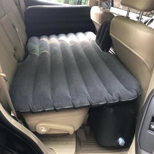 Car Travel Bed Inflatable Couch Beds for Children Rear Seat Flocking Mattress Sleeping Mattresses Head Protection Blow Up Bed