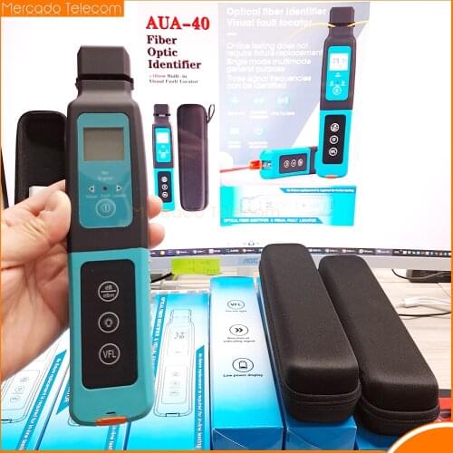 Free shipping COMPTYCO AUA-40 Fiber Optic Identifier with Built in 10mw Visual Fault Locator 800-1700nm SM MM best price