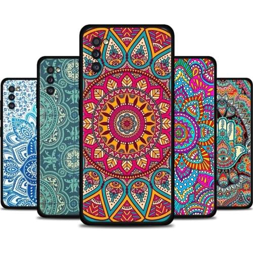 Mandala Chakra Yoga Shell For Samsung Galaxy A71 A52 A51 A91 A72 A42 A41 A32 A31 A21s A21 A12 A11 A02s Cover Soft Case TPU Caso