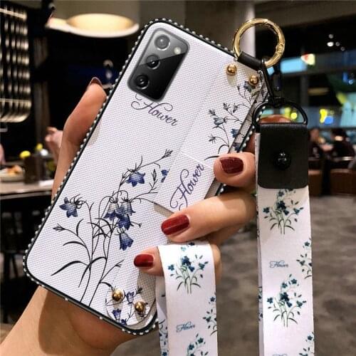 Case For Samsung GalaxyS21 S20 S8 S9 S10 S10E A10 A20 A30 A50 Note 8 9 10 20 Plus Ultra With Lanyard Wrist Strap For Samsung A51