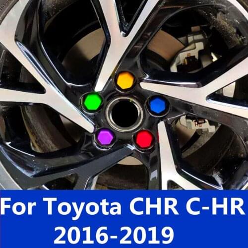 For Toyota CHR C-HR 2016-2019 Car Door Screws Protective Protector Cover Caps Door screw protection cover warning rust cover