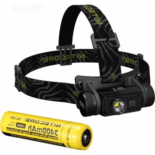 Discount NITECORE HC60W Headlamp CREE XM-L2 U2 1000 Lumen Headlight Waterproof Flashlight Torch for Camping Travel Free Shipping