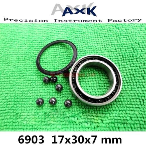 2019 Limited 6903 Hybrid Ceramic Bearing 17x30x7 Mm Abec-1 ( 1 Pc ) Bicycle Bottom Brackets & Spares 6903rs Si3n4 Ball Bearings