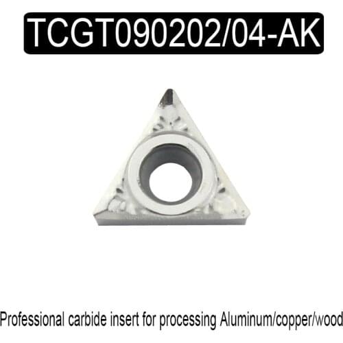 TCGT090202/04 AK cnc machine cutter Tools carbide inserts Turning cutting tool blade for aluminum/copper/wood