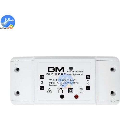 Sonoff DM AC 90V-250V Smart Remote Control Wifi Switch Diy Timer Wireless Interruptor Smart WiFi Socket Smart for Google Home
