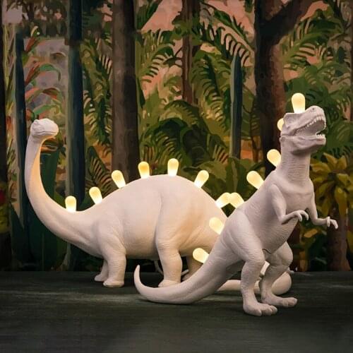 ITALIAN SELETTI DINOSAUR TABLE LAMP LED RESIN TABLE LAMPS FOR BEDROOM BABY ROOM DECOR NIGHT LIGHT GIFT FOR CHILDREN BEDSIDE LAMP