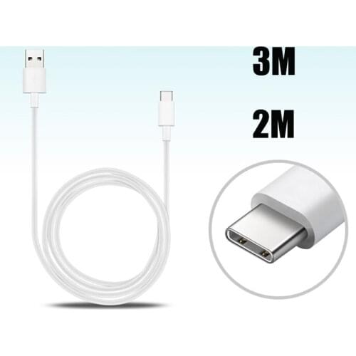 1M 2M 3M Type C Cable For Samsung Galaxy S20 S10 Plus Note 10 Plus Mobile Phone Charging Data Sync Long USB C Charge Cable