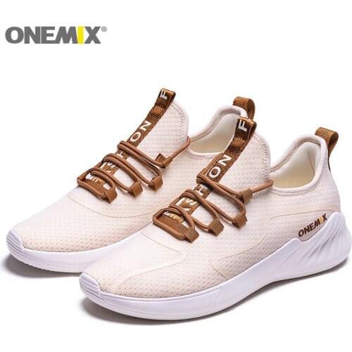 ONEMIX Breathable Casual Walking Shoes For Men Summer Sports Shoes Women Lace Up Running Sneakers Footwear Zapatillas Hombre