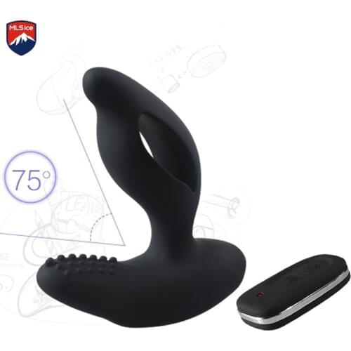 Mlsice Wireless Dual Motor Men Prostata Massage Remote Vibrator Silicone Vibrating Butt Plug Anal toy Stimulator for men Themed